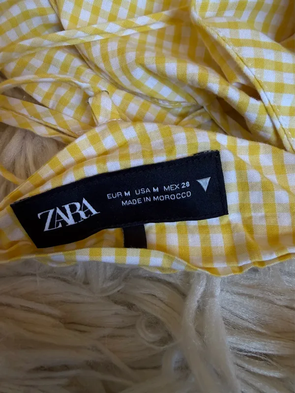 ZARA Yellow Mini Dress - Image 3