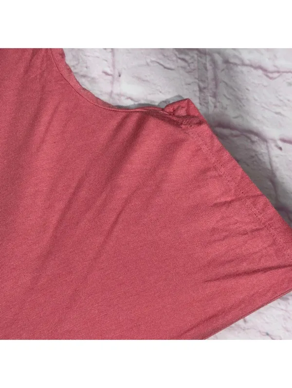 Zenana Women's Small Oversized Pink Pocket Tee - Image 4