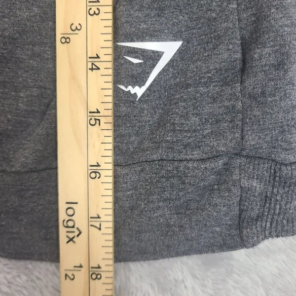 Gymshark Solace sz Sm Womens Gray Cropped Long‎ Sleeve Athletic Pullover Sweater - Image 6