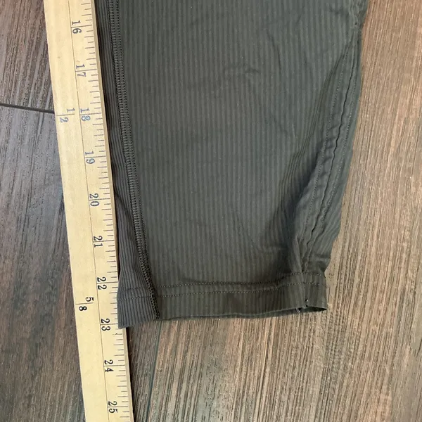 Lululemon Studio Pant Gray Textured Jogger Drawstring Size 4 Athleisure Utility - Image 6
