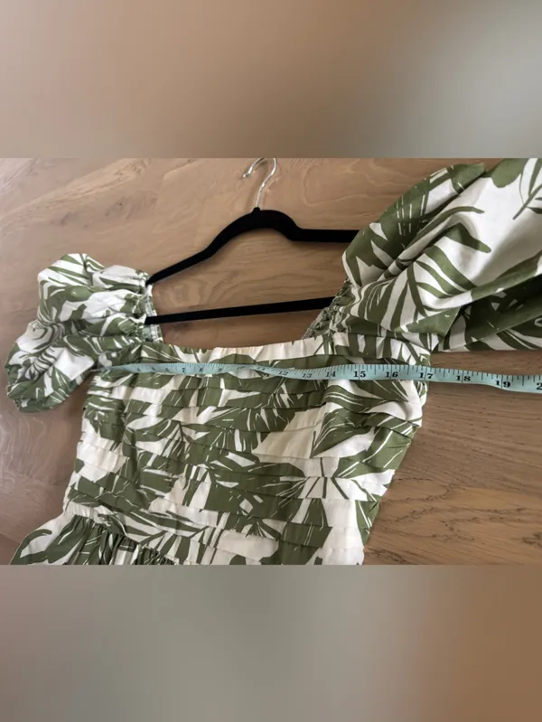 Abercrombie & Fitch Emerson green tropica Midi Dress size medium NWT - Image 10