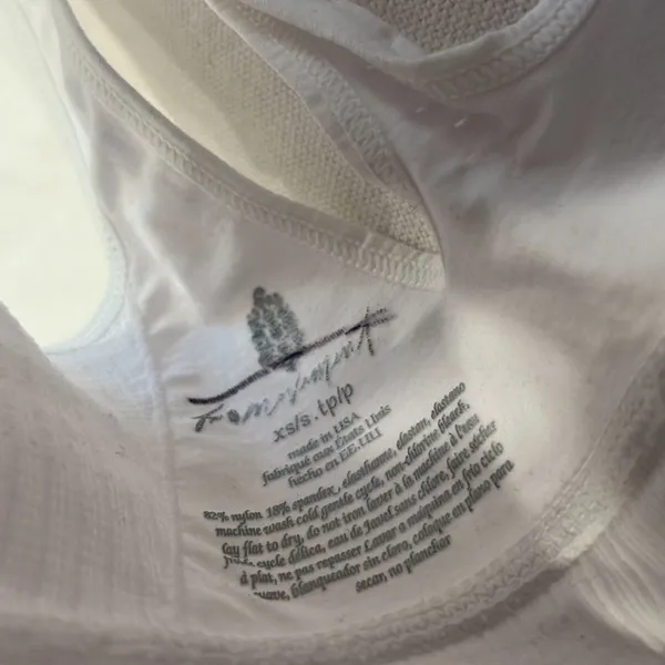 Free‎ People White Sports Bra Size XS/S - Image 5