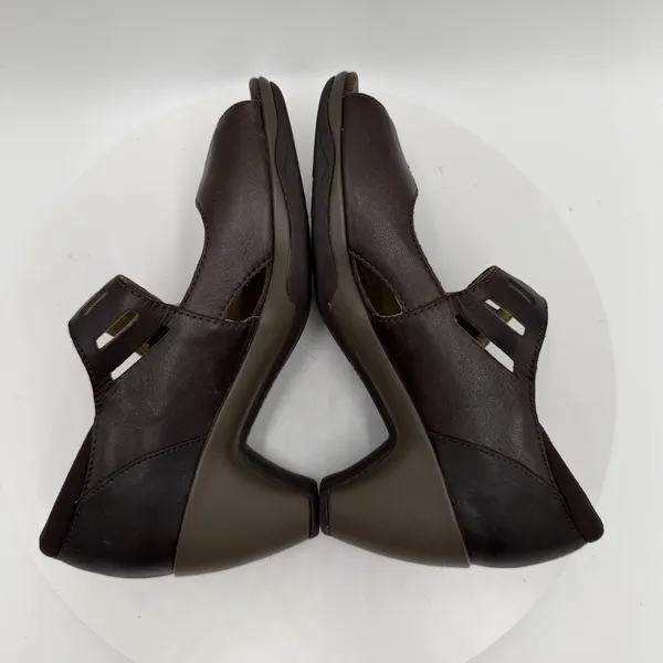 Merrell Evera Bracken Mary Jane Brown Open Toe Pump‎ Heels US Women's Size 6 - Image 5