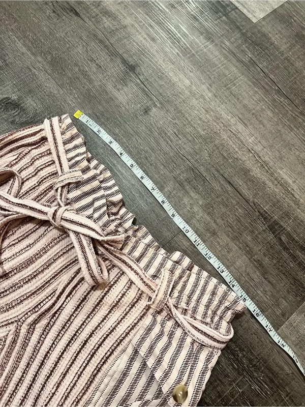 FREE PEOPLE Fp One Harriet Striped Shorts in Mauve - Image 9