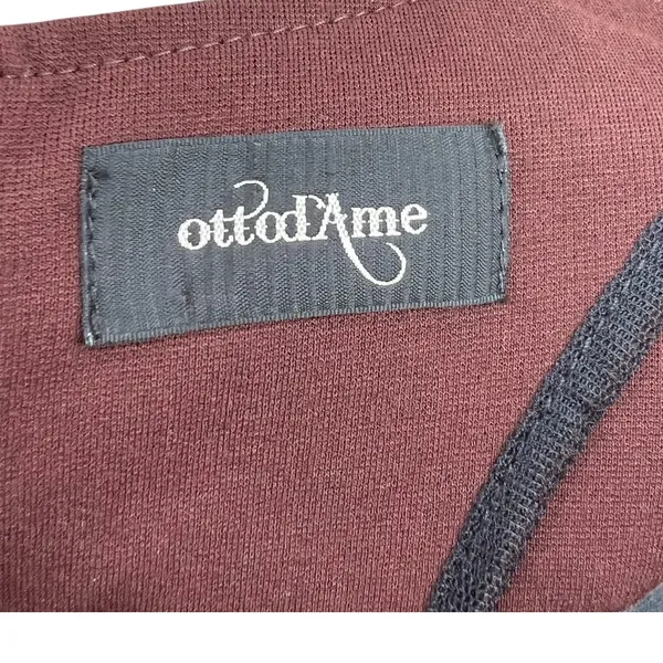 Ottod'Ame Cocoa Sheath Dress Pencil V-Neck Short Sleeve‎ Brown Size US 4 - Image 14