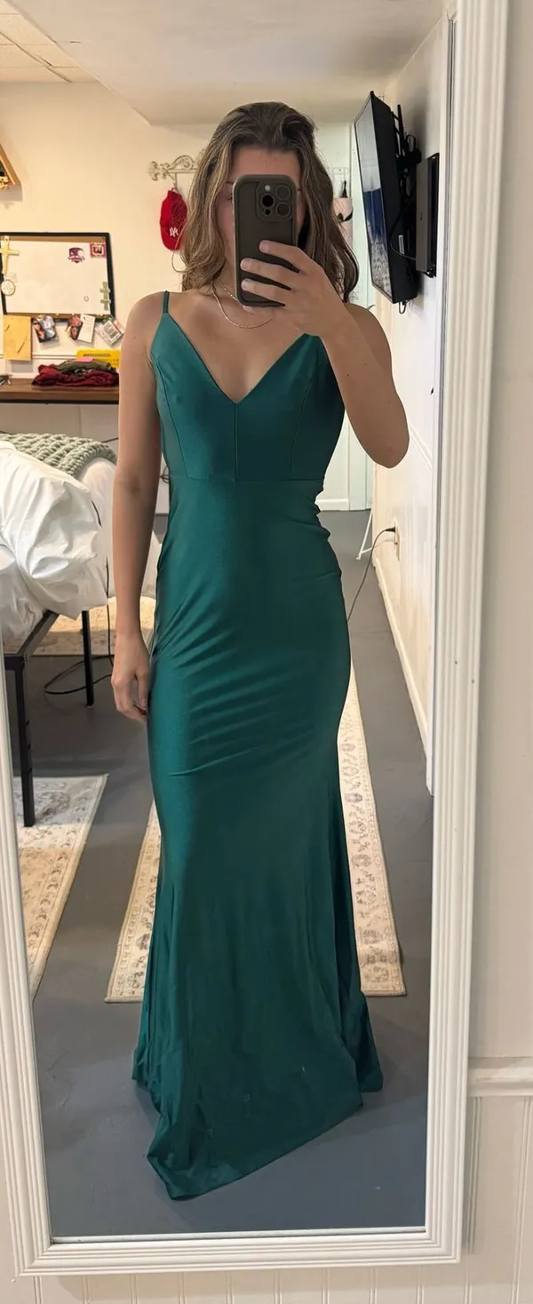 Amoris maxi dress open back Green Size M - Image 2