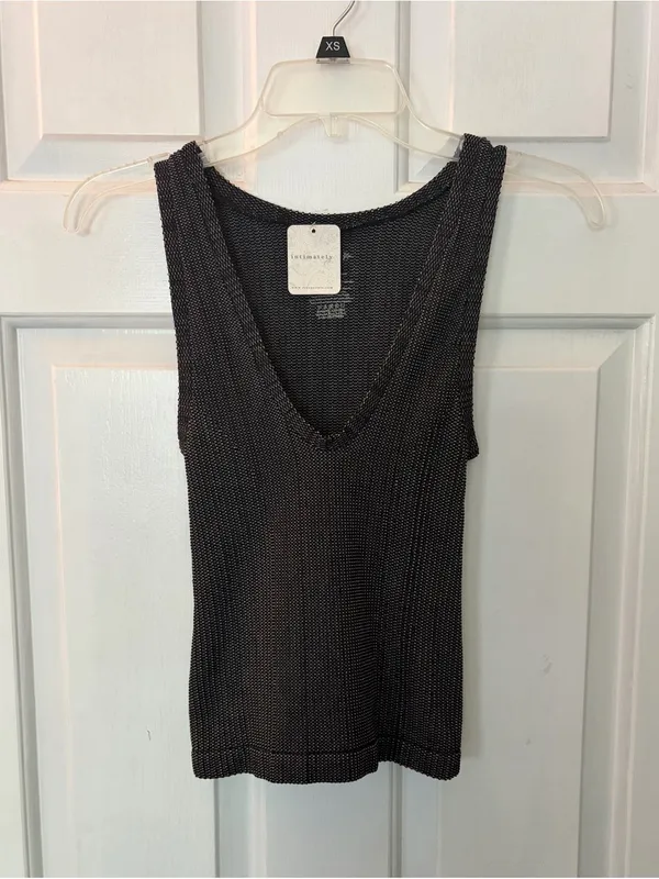 NWT Free People Intimately Clean Slate Tank in Black - Image 6