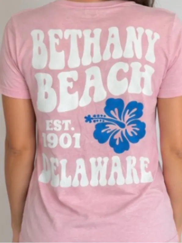 Bethany beach shirt small pink - Image 2