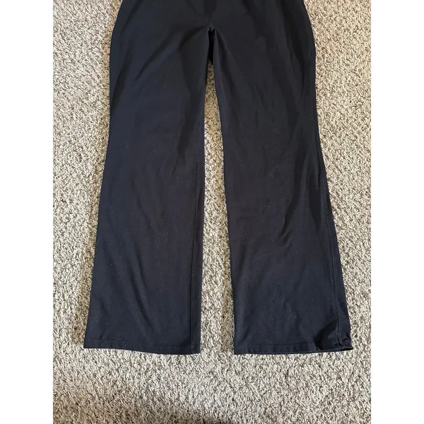 Chaps Women's Black‎ Wide Leg Leggings Size XL - Image 3