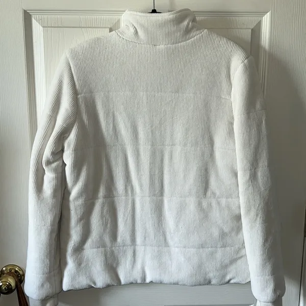 Z Supply Women’s Corduroy Puffer Jacket in Champagne‎ Mist Size Large - Image 9