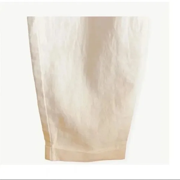 J. Crew Tie-waist Roll Cuffs White Womens Pants SZ 0 - Image 3