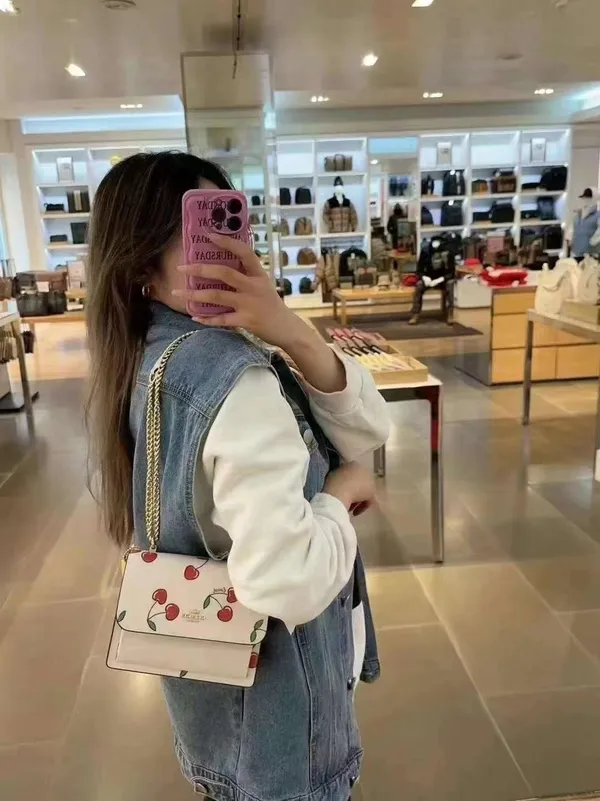 Coach Mini Klare Crossbody With Heart Cherry Print CE656 - Image 8