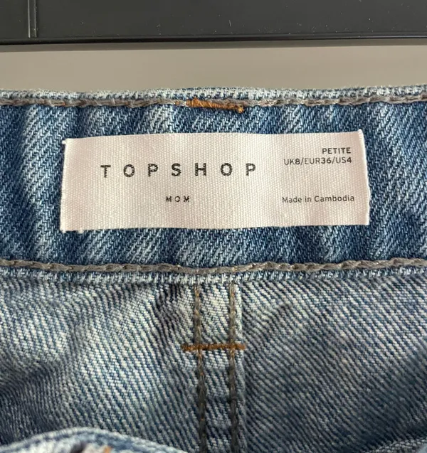 Topshop Mom Jean Shorts - Image 2