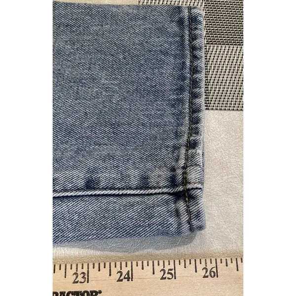 PacSun Womens 25 Blue Mom Jean‎ Thrashed High Waisted Straight Leg Denim Preppy - Image 11