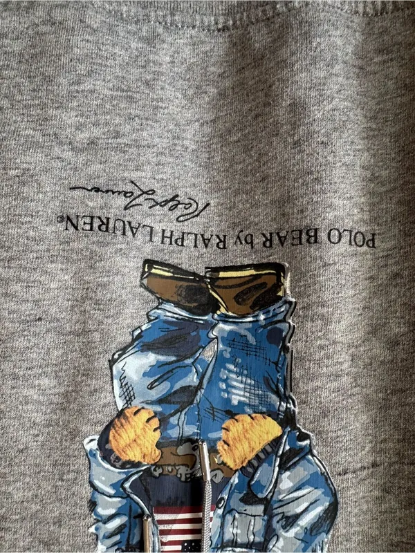 Polo Ralph Lauren Bear Women’s Gray Hoodie Sweatshirt All American Size Small - Image 11