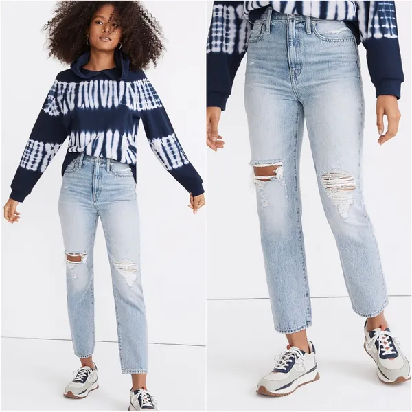 Madewell Jeans The Perfect Vintage in Calabria Wash: Ripped Edition 26 - Image 3