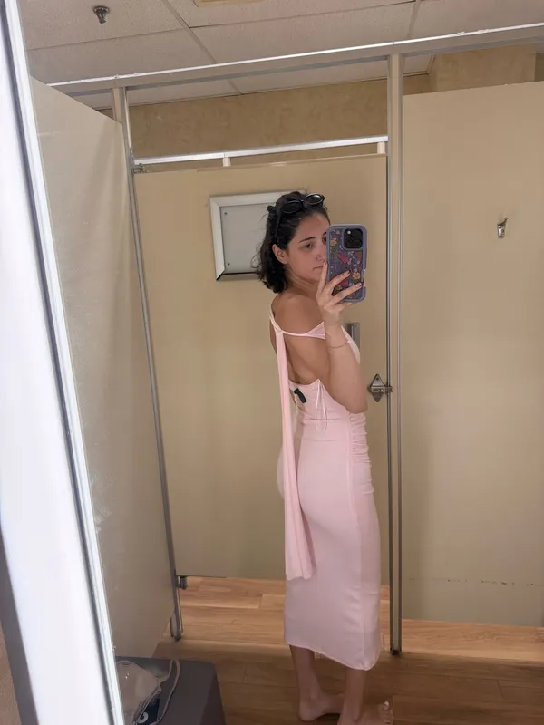 Stunning pink maxi dress - Image 2
