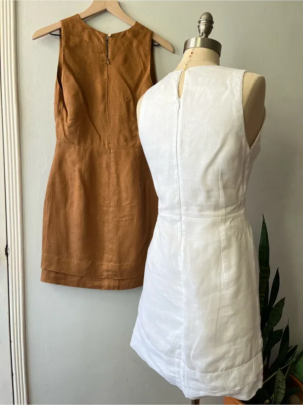 Pampelone• NWOT• Brown & White Linen Dresses Bundle• Sz S - Image 2