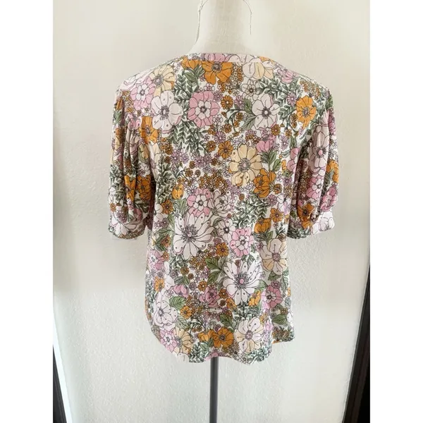 Kim‎ & Cami Floral Short Sleeve Tee - Multicolor - Image 4