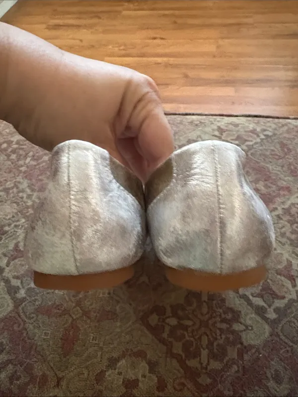 Born Metallic Taupe and Gold Ballet Flats - Image 5