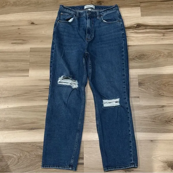 Abercrombie & Fitch Ankle Straight Ultra High Rise Jeans Curve Love Women’s 29/8 - Image 2