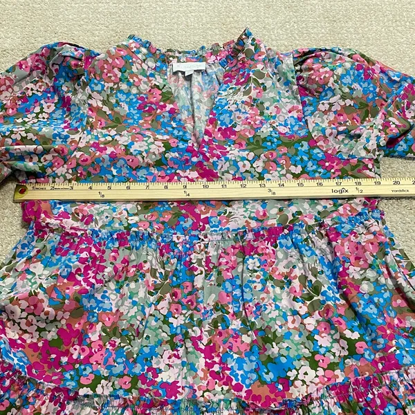 Sugarlips Vibrant Floral Mini Dress Size XS 100% Cotton - Image 15