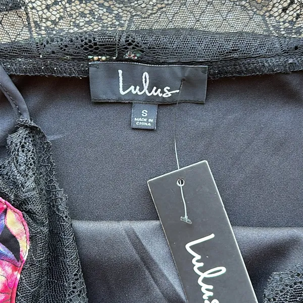 NWT Lulu’s floral lined slip mini dress - Image 2
