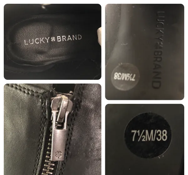 Lucky Brand Black Leather Ankle Boots - Image 15