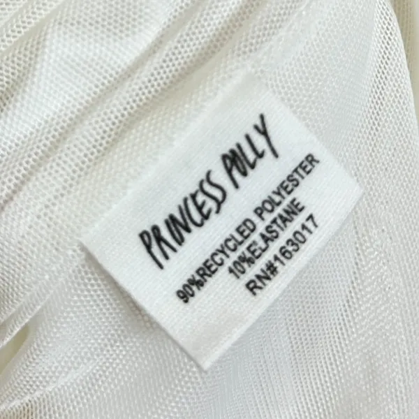 PRINCESS POLLY Eklund Ruched Jersey Minidress in White Size US 2 - Image 7