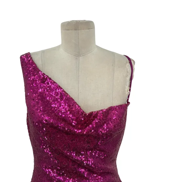 Hello Molly Citadel Skies‎ Sequin Mini Dress Fuchsia Purple Pink Size US 6 - Image 4