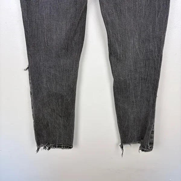 Abercrombie‎ & Fitch Ultra High Rise Ankle Straight Jeans Curve Love Black 26 R - Image 7