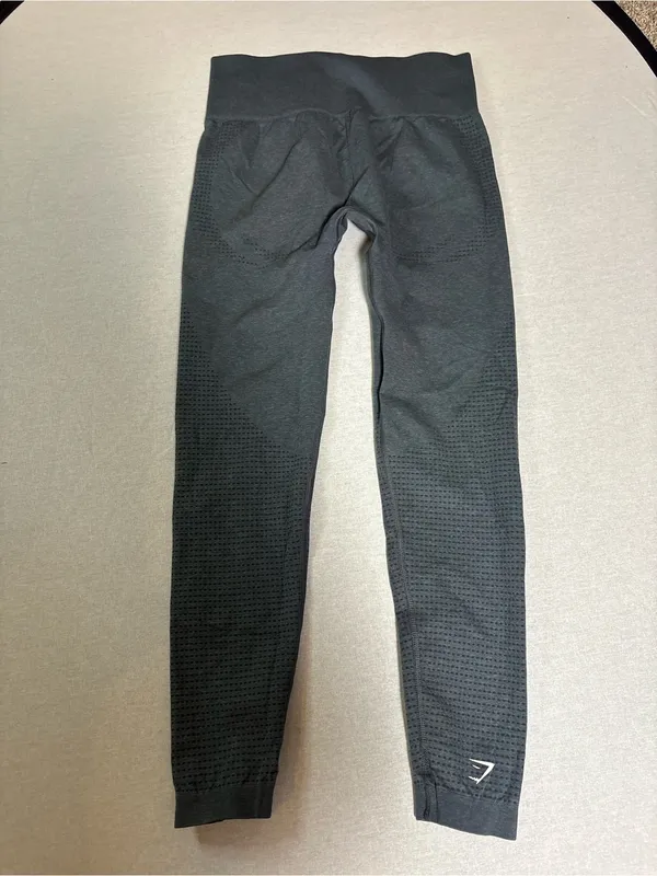 Gymshark Vital Seamless Leggings Large Grey l High Rise Workout Pant - Image 3