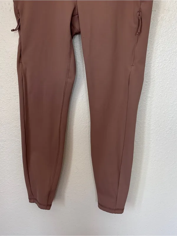 Avalanche Solid Dusty Pink Leggings - Image 3