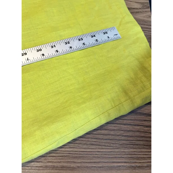 AGB Chartreuse Yellow Linen Shift Dress Womens 16 Sleeveless‎ Mid Mod Sun - Image 8