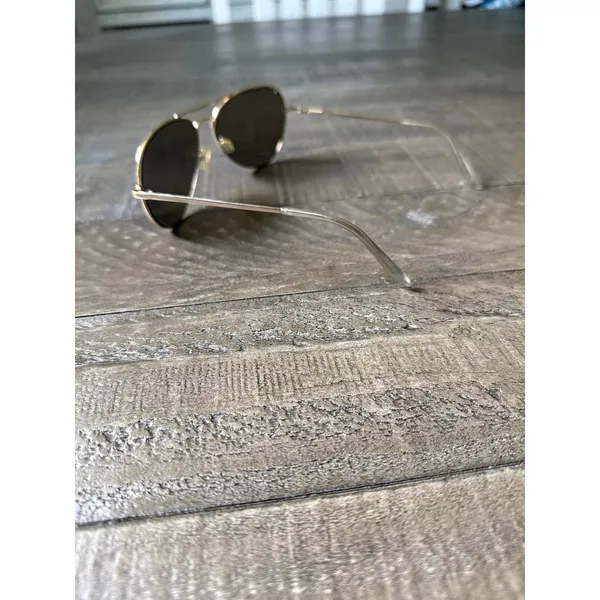 Gold-tone metal aviator classic‎ double bridge design sunglasses - Image 4
