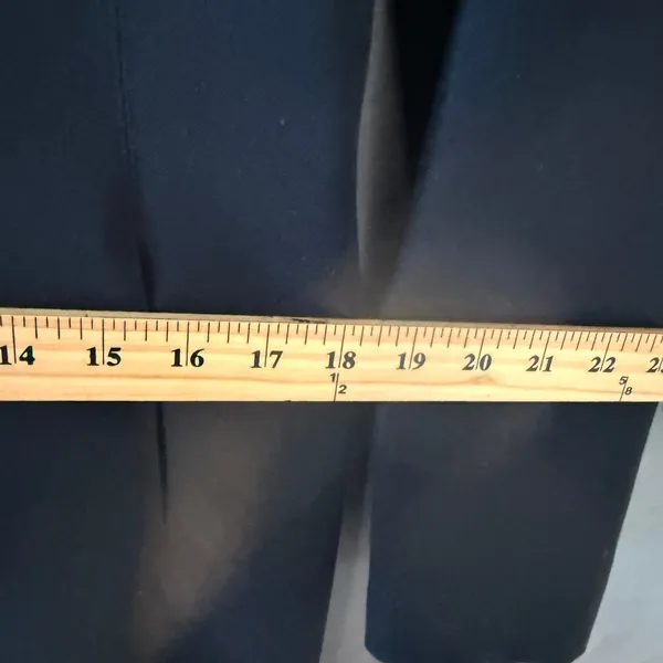 Lauren Ralph Lauren‎ Black Wool Blend 3-Button Longline Blazer Coat 4 Old Money - Image 9