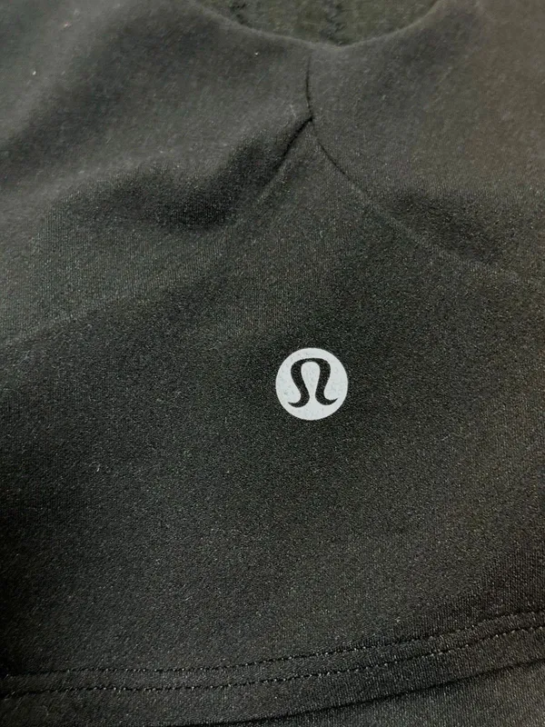Lululemon Nulu Front-Darting Yoga Bra Black Size 8 Longline Crop Tank Gym - Image 6