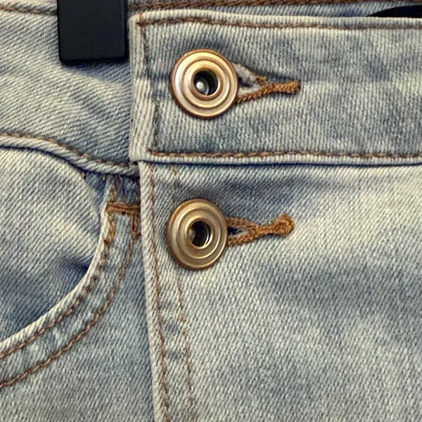 BCBGeneration Y2K Light Wash Denim Skort Wrap Front Mini Size S‎ - Image 3