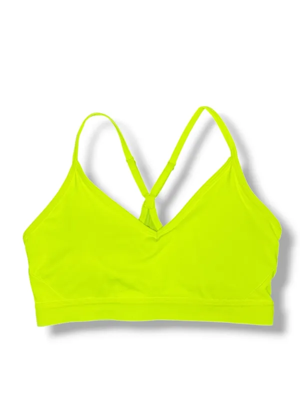 Athletic Works Racer‎ Back Sports Bra Neon Yellow Medium - Image 11