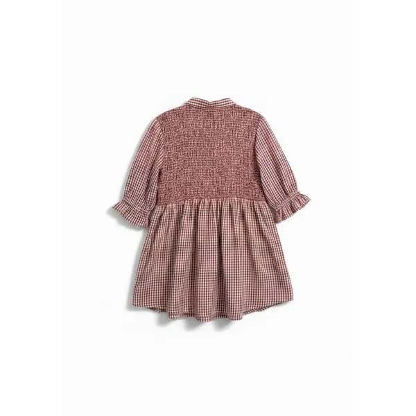 Free People Charlotte Gingham Tunic‎ Women XS Red White NEW Smocked Boho - Image 2