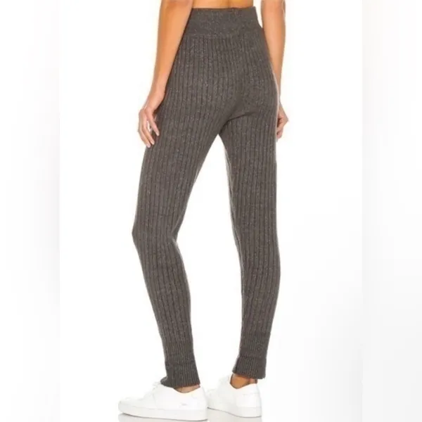 Free People Charcoal Ribbed Jumpsuit - Image 3