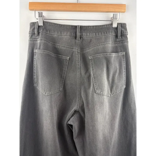 Women’s Halara Medium Charcoal Gray Baggy Jeans - Image 4