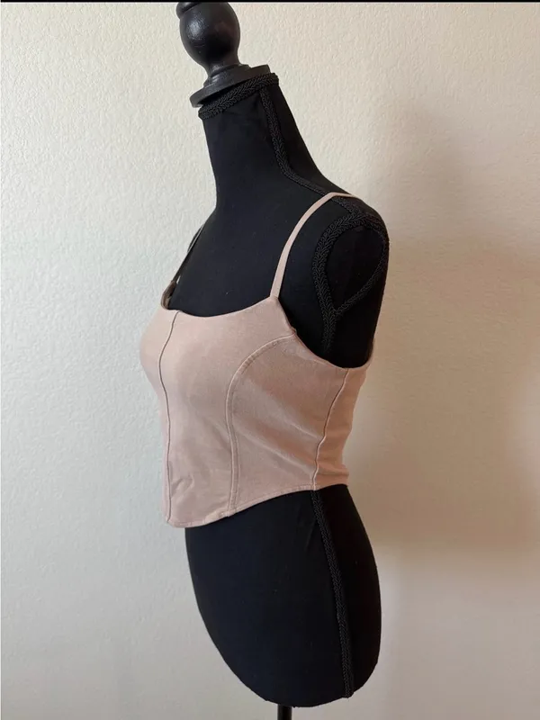 Alo Taupe Softsculpt Bra Tank Top Medium NWOT - Image 7