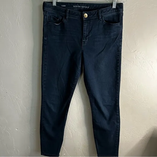 Banana Republic Dark Wash Skinny‎ Denim Jeans - Image 2