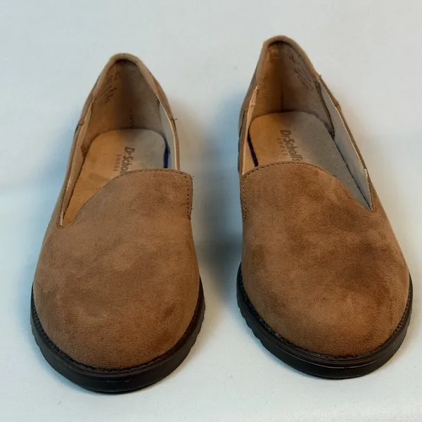 New Dr. Scholls Size-6.5 Women Jet Set‎ Brown Biege Loafers Slip On - Image 4