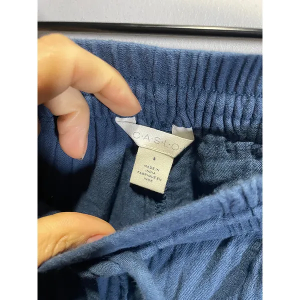 Caslon Gauze Shorts Womens Small Blue Elastic Drawstring Casual Beach Summer‎ - Image 3