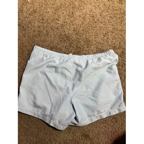 Reebok Womens Athletic Shorts Light Blue Elastic Waist Pockets‎ Size S Running - Image 4