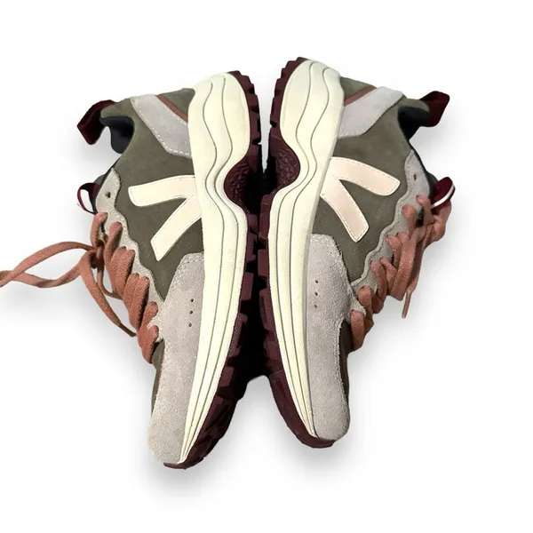 Veja Venturi Suede Khaki Sable Oxford Grey Lace Up Dad Sneakers‎ Sz 7 / 38 - Image 3