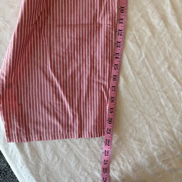 Women's Pull On Drawstring Waist Below Knee Wide Leg Capri Size L #260663 - Image 5