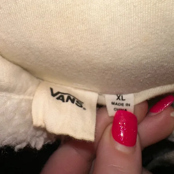 Official Off-White Vans Sherpa Quarter Zip Hoodie - Image 2